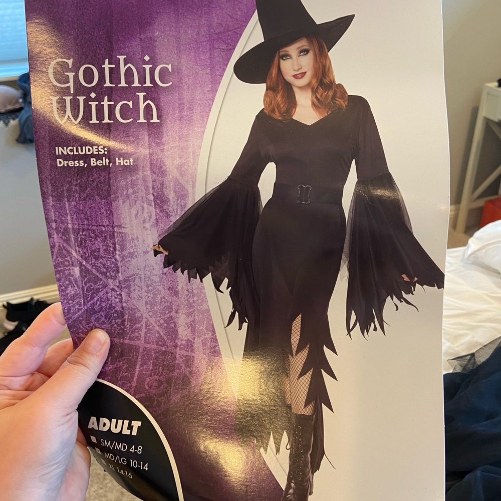 Gothic Witch Halloween costume, size M/L